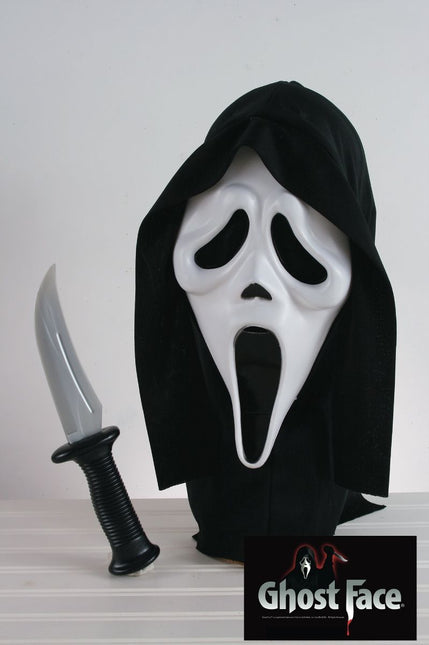Ghostface Maske mit Messer