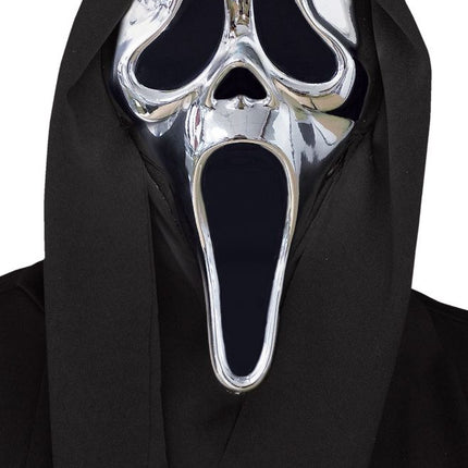 Ghostface Maske Silber