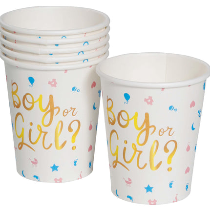 Gender Reveal Becher 200ml 6 Stk.