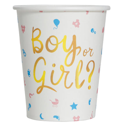 Gender Reveal Becher 200ml 6 Stk.