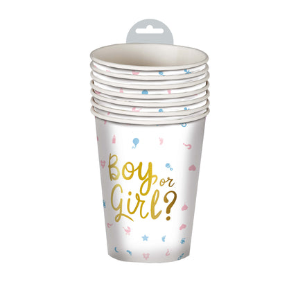 Gender Reveal Becher 200ml 6 Stk.