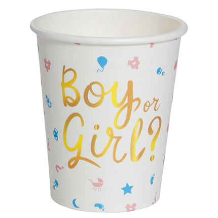 Gender Reveal Becher 200ml 6 Stk.