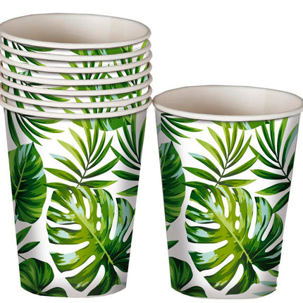 Palmblatt Becher 240ml 6Stk