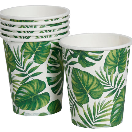 Palmblatt Becher 240ml 6Stk
