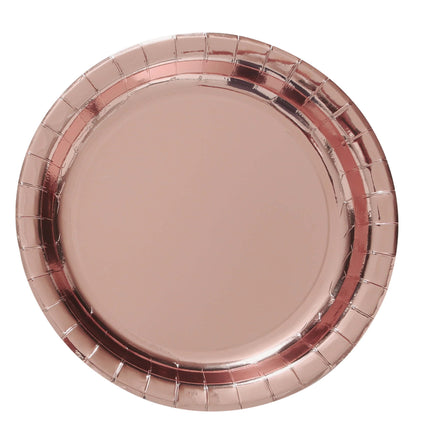 Rose Gold Teller Rund 23cm