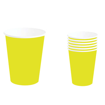 Gelbe Becher 240ml 6 Stk.