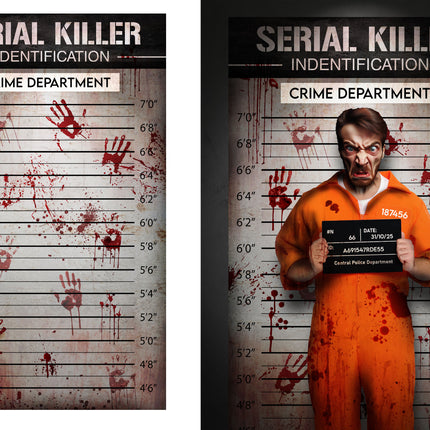 Halloween Wanddekoration Serienmörder 2m