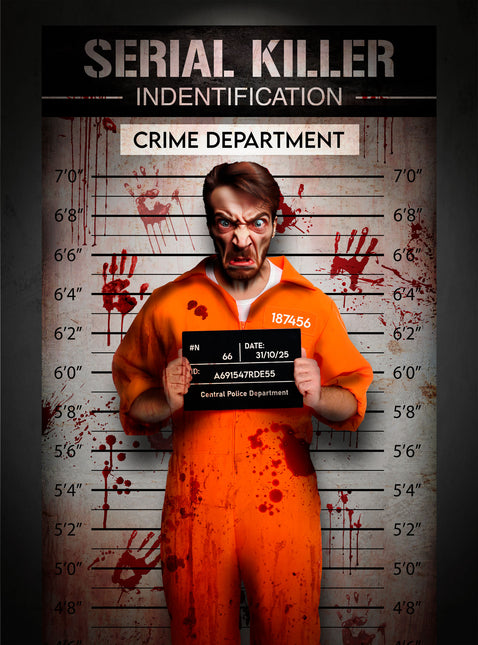 Halloween Wanddekoration Serienmörder 2m