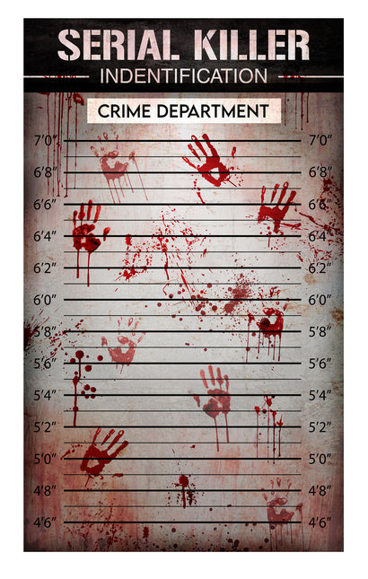 Halloween Wanddekoration Serienmörder 2m