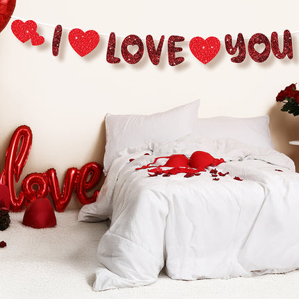 Ich liebe dich Girlande 300 cm