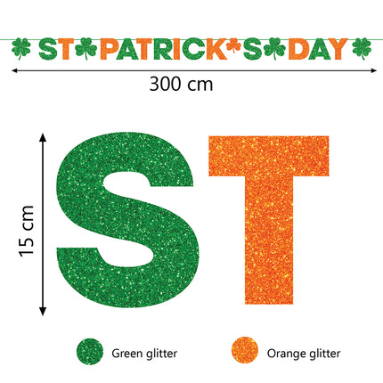 St. Patrick Girlande 300 cm