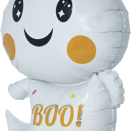 Halloween-Heliumballon, weißes Gespenst, leer, 75 cm