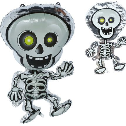 Halloween-Heliumballon „Skelett“, leer, 65 cm