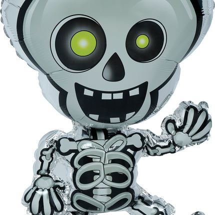Halloween-Heliumballon „Skelett“, leer, 65 cm