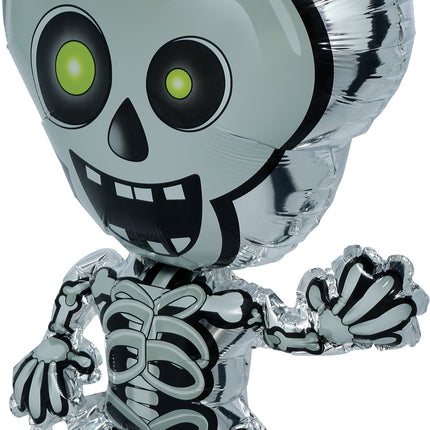 Halloween-Heliumballon „Skelett“, leer, 65 cm