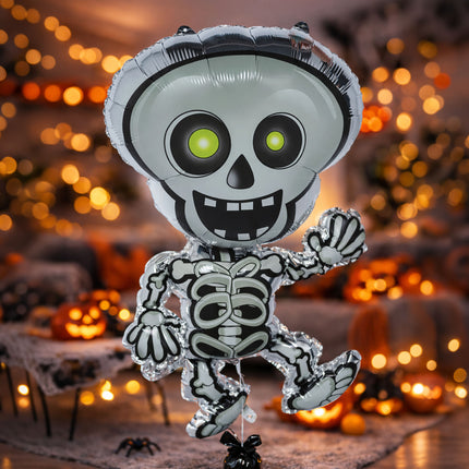 Halloween-Heliumballon „Skelett“, leer, 65 cm