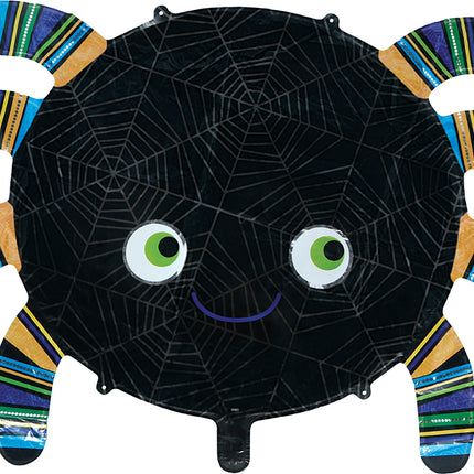 Halloween-Heliumballon „Spinne“, leer, 75 cm