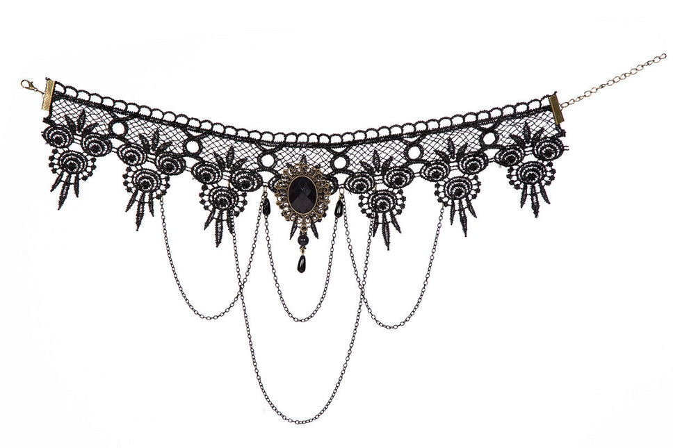 Spitze Choker Schwarz
