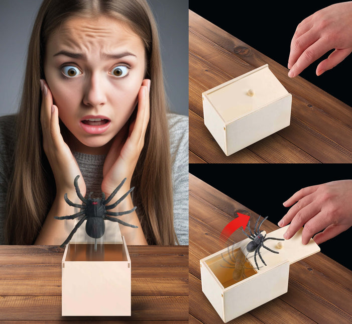 Halloween Falsche Spinne in Box