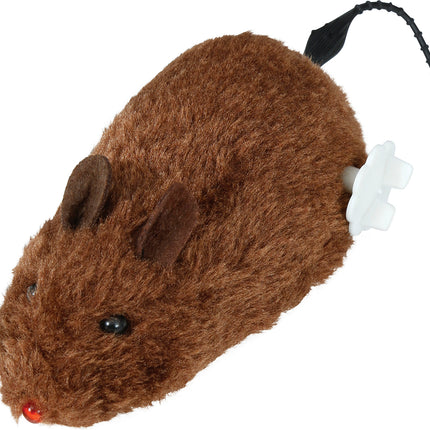 Falsche Ratte zum Aufziehen 16 cm