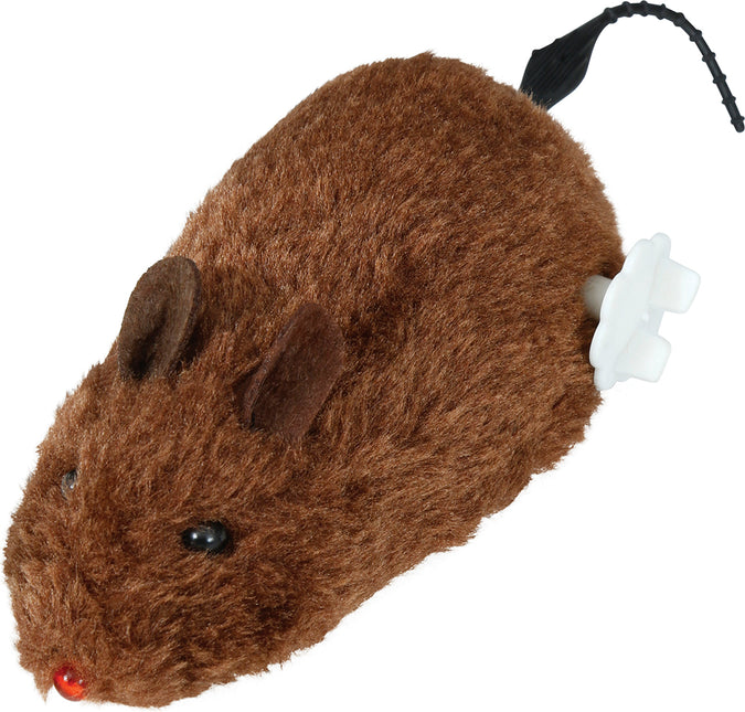 Falsche Ratte zum Aufziehen 16 cm
