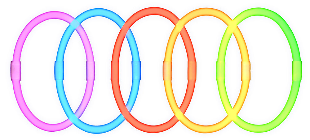 Bunte Armbänder Glow In The Dark 50pcs
