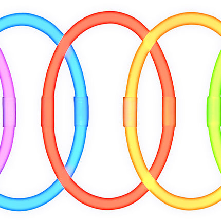 Bunte Armbänder Glow In The Dark 100pcs