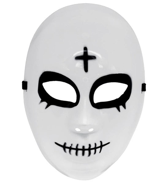 Satanische Maske, weiß
