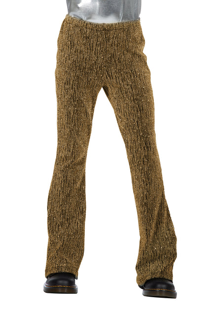 Gold Hose Girl Glitter Flared