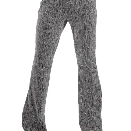 Silberne Hose Girl Glitter Flared