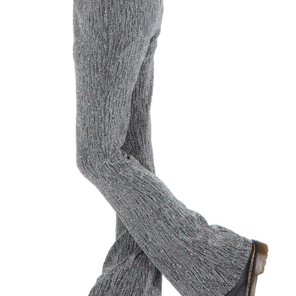 Silberne Hose Girl Glitter Flared