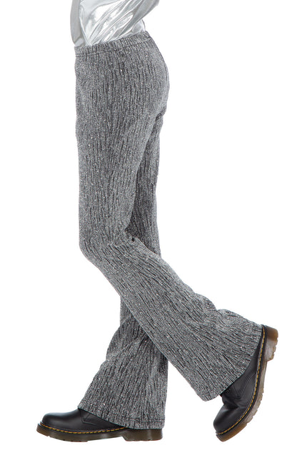 Silberne Hose Girl Glitter Flared
