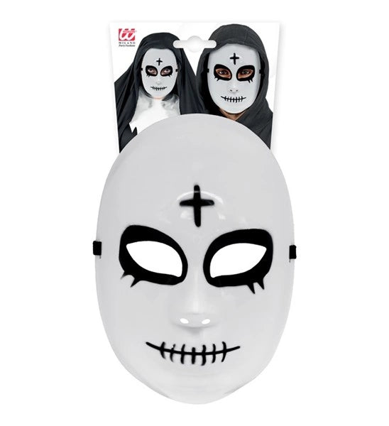 Satanische Maske, weiß