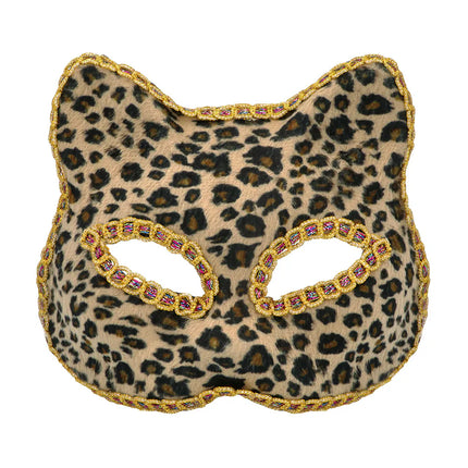 Leopardenmaske Gold
