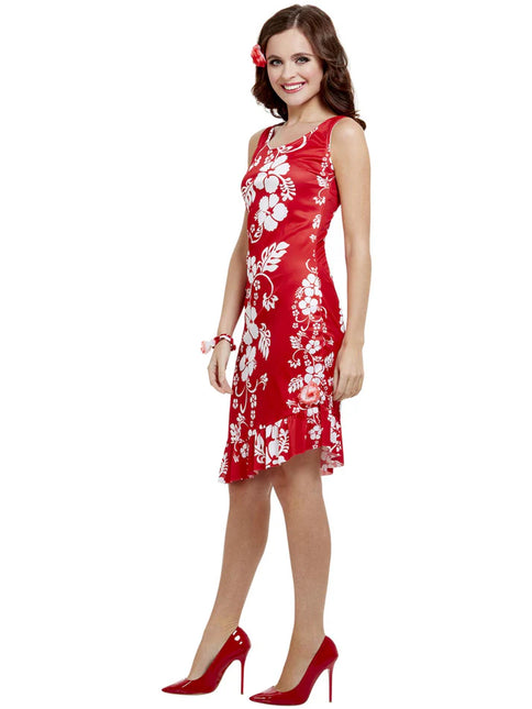Hawaii Kleid Rot M