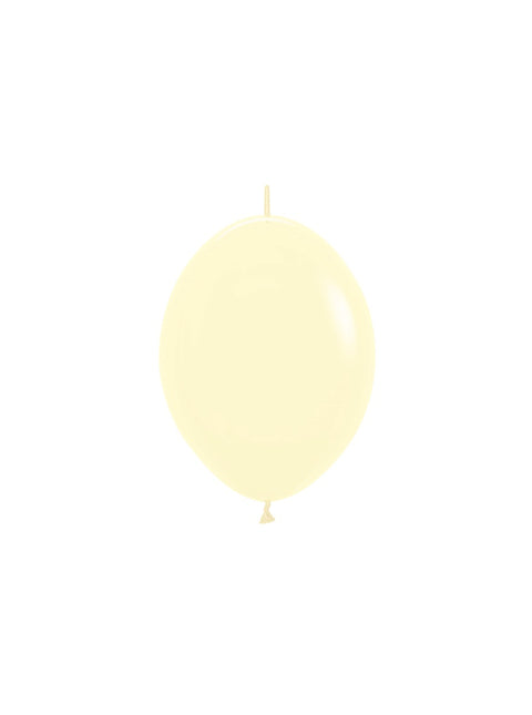 Gelbe Luftballons Pastell 15cm 50Stück