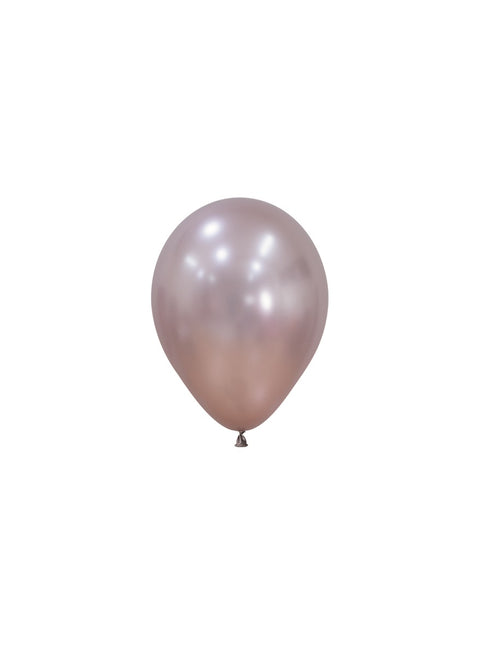 Rosa Luftballons metallisch 12cm 50Stk