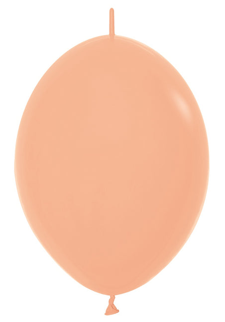 Orangefarbene Cantaloupe Ballons 30cm 50Stk