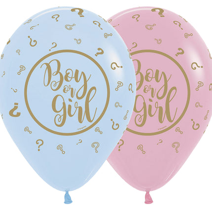 Gender Reveal Ballons 30cm 25 Stk