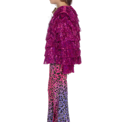 Festival Lametta Jacke rosa