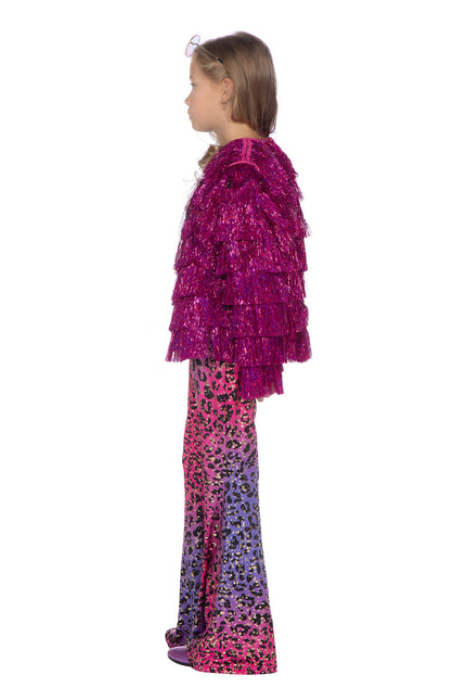 Festival Lametta Jacke rosa