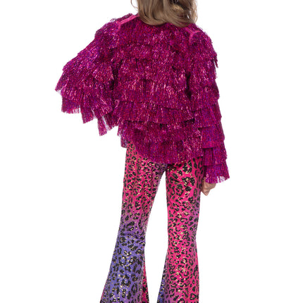 Festival Lametta Jacke rosa