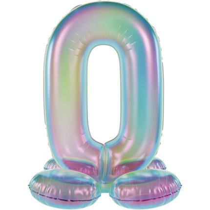 0 Jahr Figur Ballon Standard Holographisch Leer 72cm