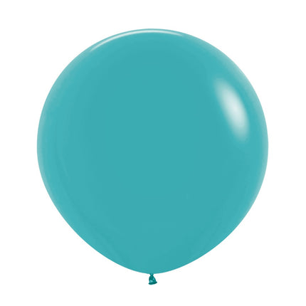 Türkisfarbene Ballons 61cm 3Stück