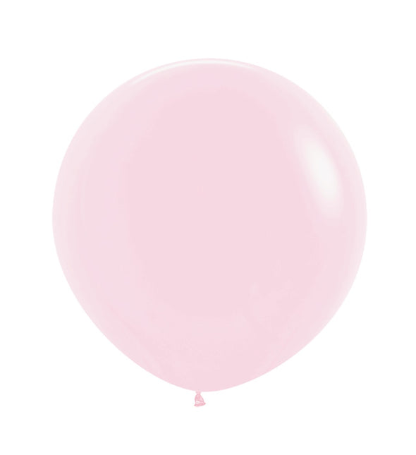 Hellrosa Luftballons Pastell 61cm 3Stück