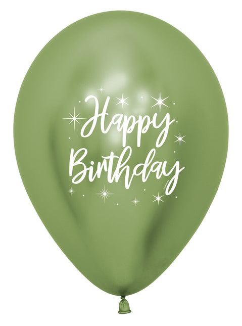 Happy Birthday Ballons Bunt 30cm 25Stück