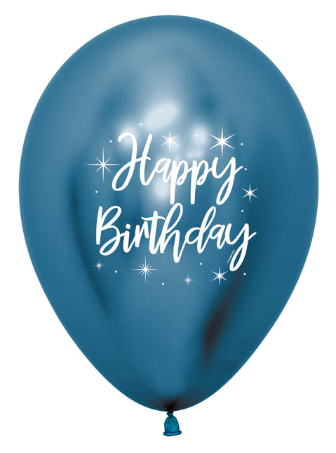 Happy Birthday Ballons Bunt 30cm 25Stück