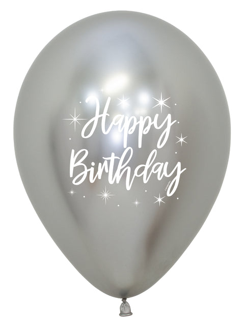 Happy Birthday Ballons Bunt 30cm 25Stück