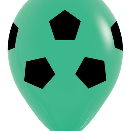 Fußball Ballons Grün 30cm 25Stk