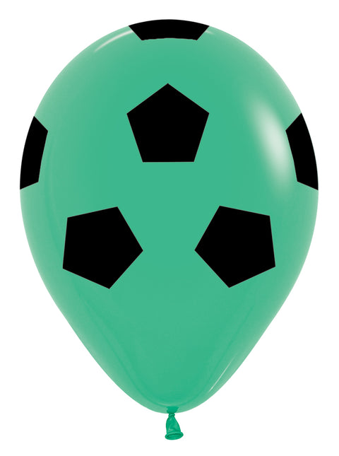 Fußball Ballons Grün 30cm 25Stk